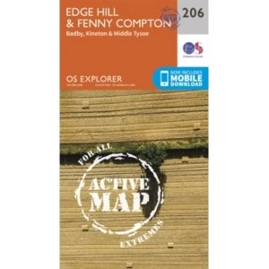 Image of Edge Hill and Fenny Compton by Ordnance Survey (Sheet map, folded, 2015)
