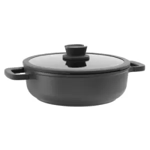 Image of BergHOFF 28cm Cast Aluminium Sautepan with Lid - Black