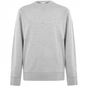 Image of Timberland Timberland Exeter River Logo Sweatshirt - Mid Grey Hthr