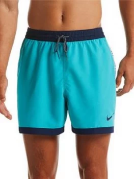 Image of Nike Swim 5" Funfetti Racer Swim Shorts - Aqua