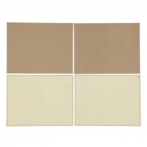 Image of Ashwood 4 Faux Leather Reversible Place Mats - Red/Black