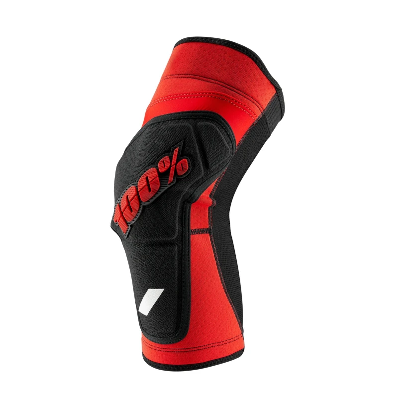 Image of 100 Percent Ridecamp Knee Guards Red Black unisex Small