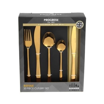 Image of Progress Progress 20 Piece Cutlery Set - Clear
