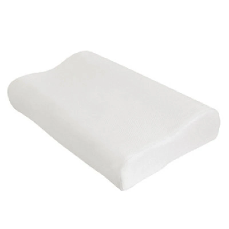 Image of Loops Cooling Gel Memory Foam Contour Pillow - Removable Soft Air Knit Fabric Cover Multi
