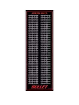 Image of Non-Slip Tournament Check Out Dartboard Mat for Home Practice - Red