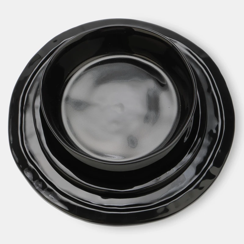 Image of Off White Matt Lunch Dish Tray Black No Color unisex One Size