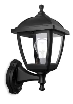 Image of Palma Outdoor PIR Motion Sensor Wall Lamp Black IP44, E27