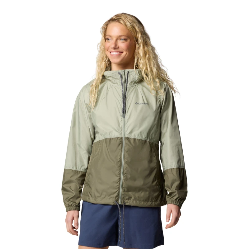 Image of Columbia Womens Flash Forward Water-Resistant Wind-Resistant Softshell Jacket Green female 8 (XS)