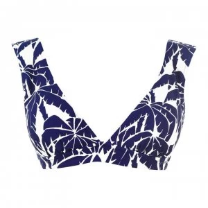Image of Watercult Coco Plunge Bikini Top - 357INDIGOCREAM