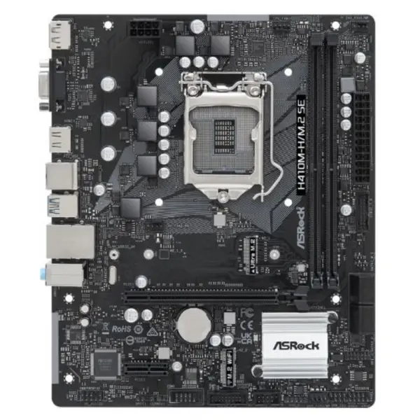 Image of ASRock ASRock H410M-H/M.2 SE Super Alloy Intel 1200 Socket Motherboard Micro-ATX 2x DDR4 Slots 1x M.2 Socket 1x D-Sub / 1x Display Port 1.2 / 1x HDMI