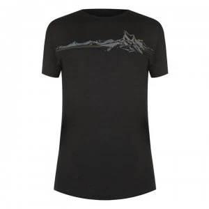 Image of Millet Wool Blend T Shirt - Black