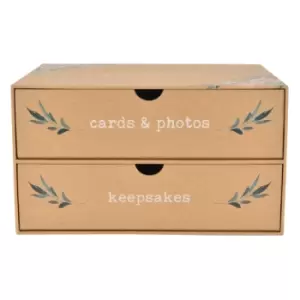 Image of Downtown Love Story Keepsake Box With 2 Drawers