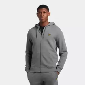 Image of Mens Zip Through Hoodie - Mid Grey Marl - S
