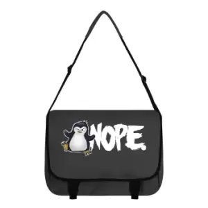Image of Psycho Penguin Nope Messenger Bag (One Size) (Grey/White)