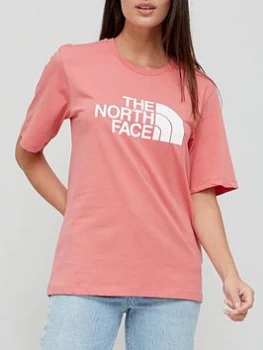 Image of The North Face Boyfriend Easy T-Shirt - Rose, Rose, Size S, Women