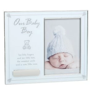 Image of Our Baby Boy Engraveable Frame 4x6