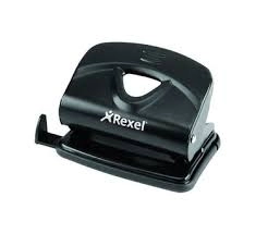 Image of Rexel V220 Value 2-Hole Metal Punch 20 Sheet Black