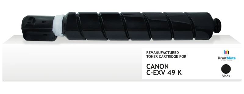 Image of PrintMate Canon C-EXV49 K. remanufactured toner. Black 36000p