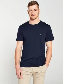 Image of Lacoste Sportswear Small Logo T-Shirt - Navy, Marine, Size 5, Men