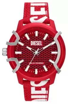 Image of Diesel DZ4620 Griffed Red Dial Red Recycled Ocean Watch