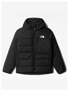 Image of The North Face Boys Reversible Perrito Jacket - Black/Grey, Size S=7-8 Years