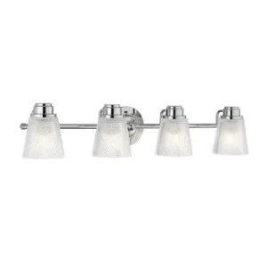 Image of Hudson 4 Light Wall Light Polished Chrome IP44