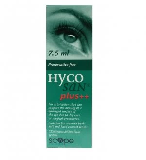 Image of Hycosan Plus++ Eye Drops 7.5ml Preservative Free