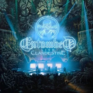 Image of Entombed - Clandestine Live PHD Exclusive Blue +Poster Vinyl