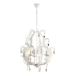 Image of Onli Jane 5 Light Pendant Ceiling Light, White