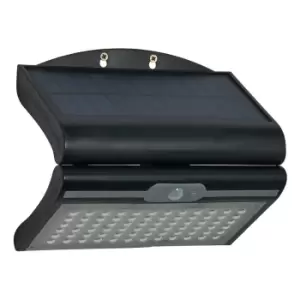 Image of Zink BLACKHALL 4.5W LED Solar Wall Light with PIR Sensor Black