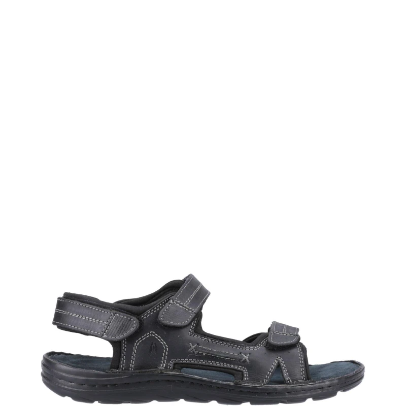 Image of Hush Puppies 'Alistair' Sandal Summer Black
