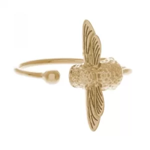 Image of Ladies Olivia Burton Gold Plated Bee Ring