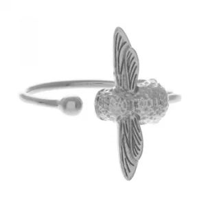 Image of Ladies Olivia Burton Silver Plated 3D Bee Ring