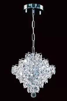 Image of Diamond Crystal Single Chrome Frame