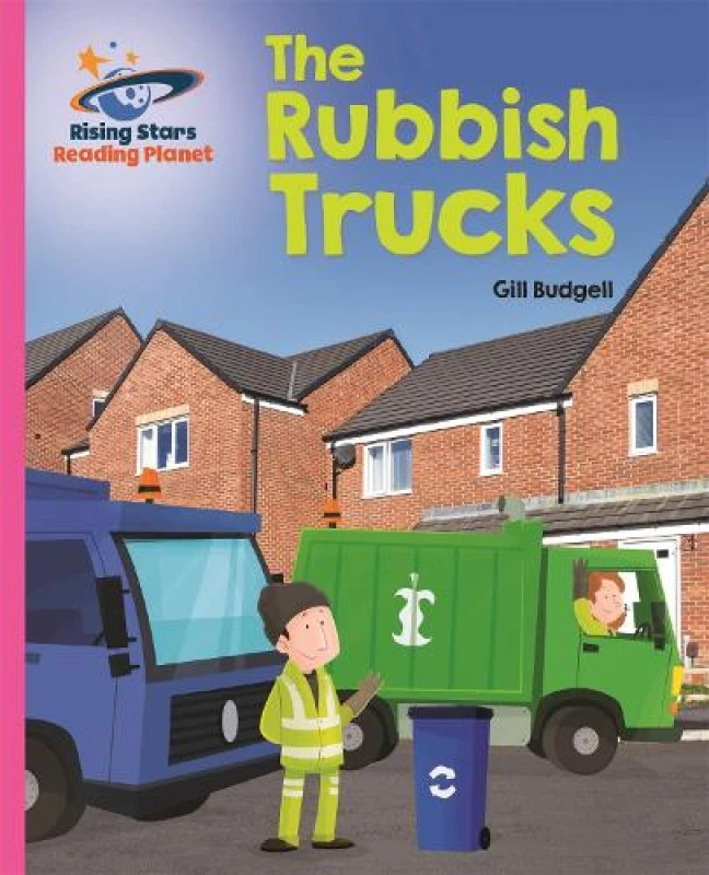 Image of Gill Budgell Reading Planet - The Rubbish Trucks - Pink B: Galaxy Book Multi unisex