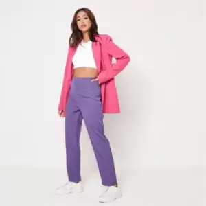 Image of Missguided Tailored Cigarette Trousers - Purple