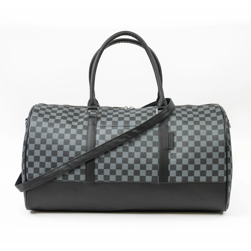 Image of Pierre Cardin Black & Grey Premium Flight Bag Lightweight Carry-On Travel Holdall Black Unisex