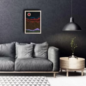 Image of KCT-003 Multicolor Decorative Framed MDF Painting