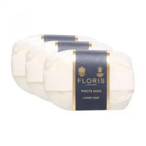 Image of Floris London White Rose Luxury Soap 3x100g