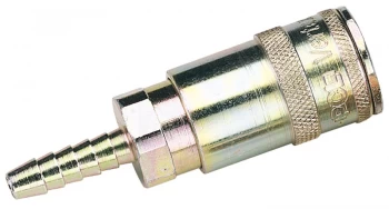 Image of DRAPER 1/4" Bore Vertex Air Line Coupling with Tailpiece (Sold Loose) 51412