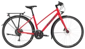 Image of 2023 Trek FX 2 Disc Equipped Stagger Hybrid Bike in Satin Viper Red