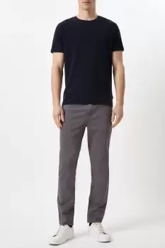 Image of Slim Fit Charcoal 5 Pocket Chino Trousers
