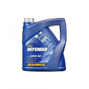 Image of MANNOL 5L Defender Semi-Synthetic Engine Oil A3/B4 10W-40 VW 501.01/505.00 MB 229.1