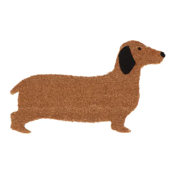 Image of Fallen Fruits Daschund Coir Doormat Brown