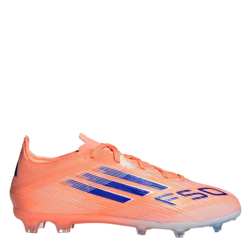 Image of adidas F50 Elite Juniors Firm Ground Football Boots Orange/Blue male 3 (35.5)