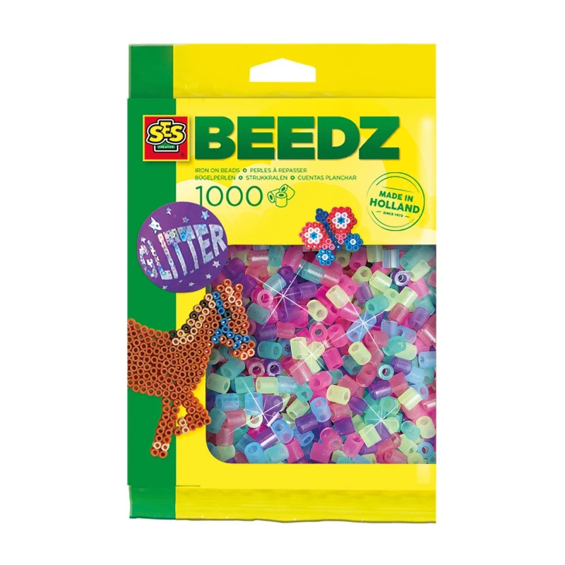 Image of SES Creative Iron on beads 1000 mix glitter Multi unisex One Size