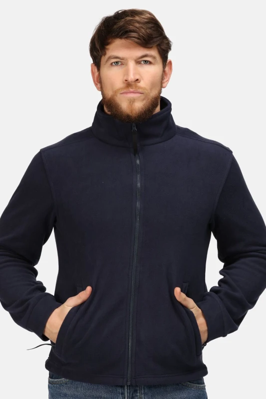 Image of Regatta Mens Classic Full Zip Mediumweight Workwear Fleece Jacket S - Chest 37-38' (94-96.5cm) NAVY TRF570-540-S