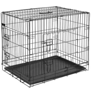 Image of @pet Dog Crate Metal 107X70X77.5cm Black 15004