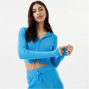 Image of Jack Wills Knitted Double Zip Hoody - Blue