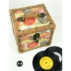 Image of Retro Record - 7" 50 Record Storge Carry Case Record Box